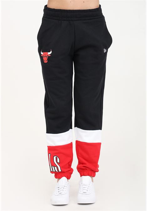 Chicago Bulls NBA Color Block Black Women's Pants NEW ERA | 60435326.